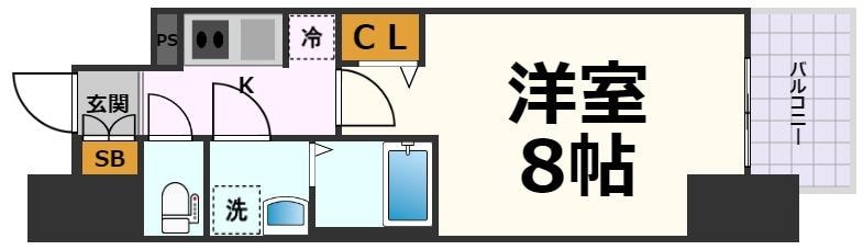 名古屋駅 徒歩10分 5階の物件間取画像