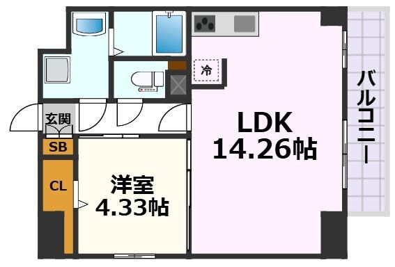 ウルフィエスタ徳川の物件間取画像