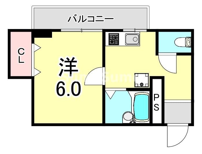 湊川公園駅 徒歩12分 5階の物件間取画像