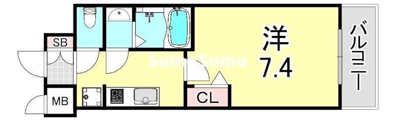 上沢駅 徒歩3分 3階の物件間取画像