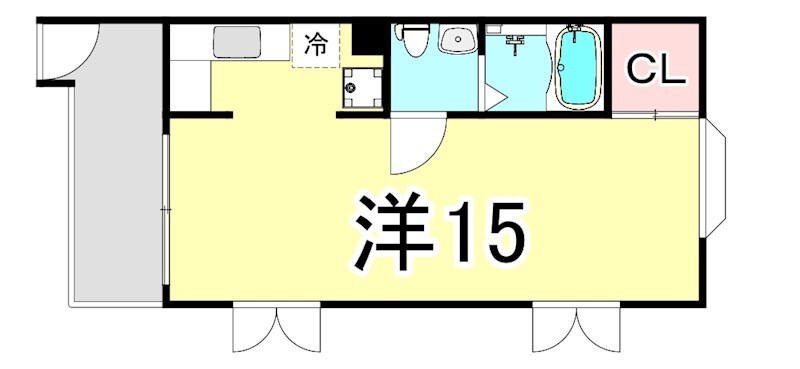 甲東園駅 徒歩5分 2階の物件間取画像