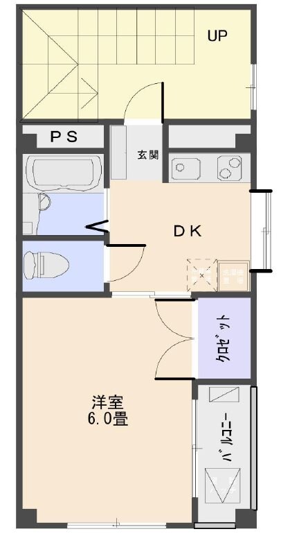 六甲道駅 徒歩10分 4階の物件間取画像