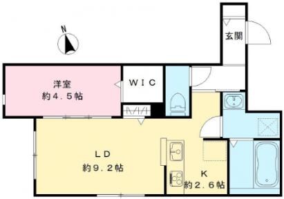 オリビア苦楽園の物件間取画像