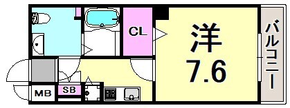 ディナスティ神戸元町通の物件間取画像