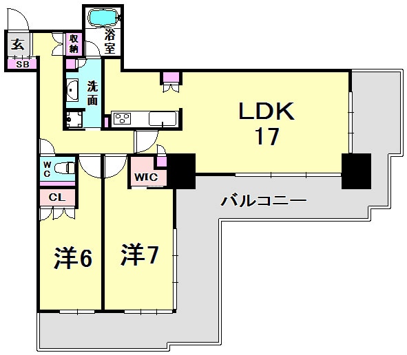 トア山手ザ・神戸タワーの物件間取画像