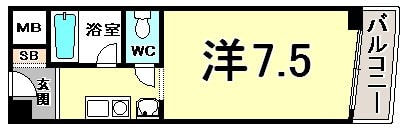 神戸駅 徒歩10分 11階の物件間取画像