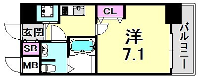 アーバングリーン甲子園の物件間取画像