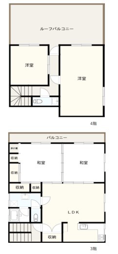 神戸三宮駅 徒歩9分 3階の物件間取画像