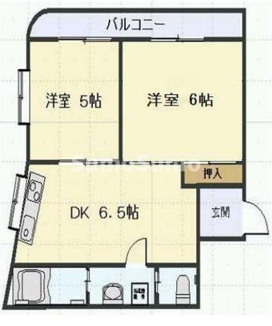 三ノ宮駅 徒歩10分 2階の物件間取画像