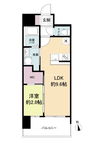 ＪＲ難波駅 徒歩3分 3階の物件間取画像