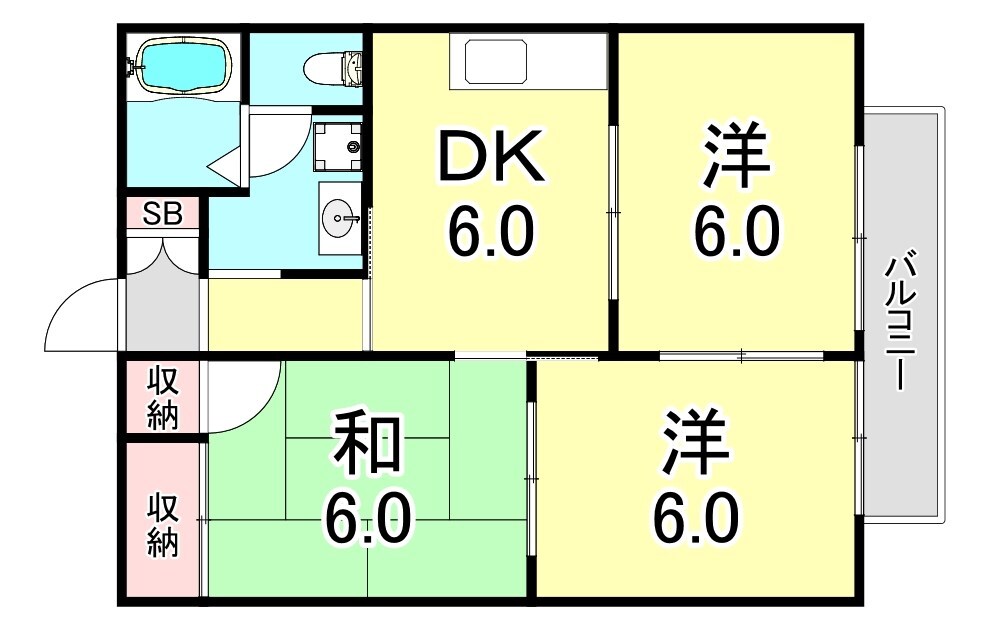 グリーンシャトレⅠの物件間取画像