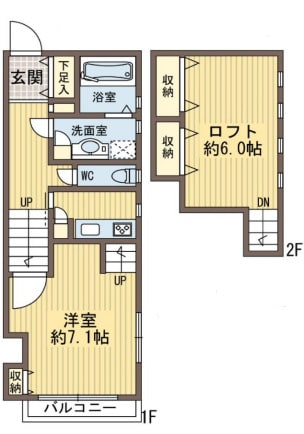 グランメールまやの物件間取画像