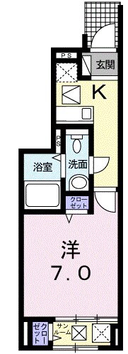 アクティークH.Kの物件間取画像