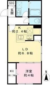 西宮北口駅 徒歩12分 3階の物件間取画像