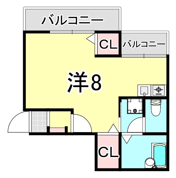 幸栄荘の物件間取画像