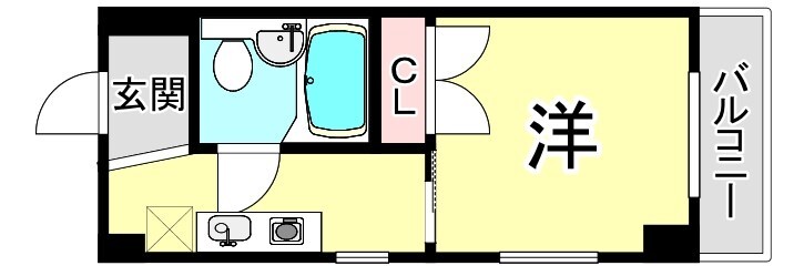 ポプリ六甲の物件間取画像