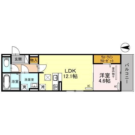 御崎公園駅 徒歩2分 1階の物件間取画像