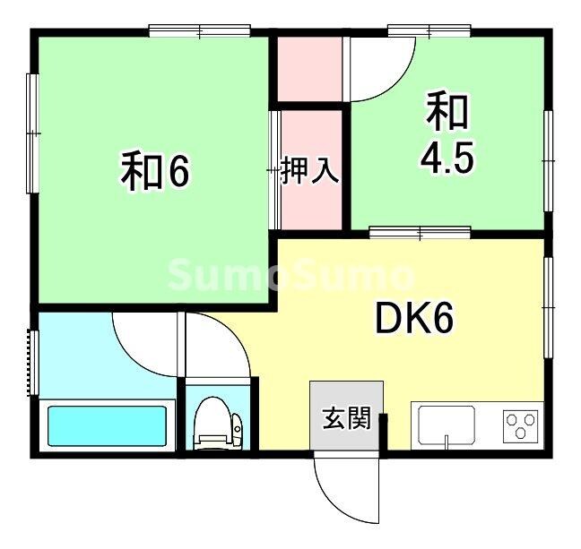 一王山マンションの物件間取画像