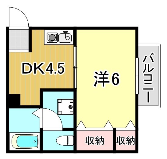 中山手ガーデンパレスA棟の物件間取画像