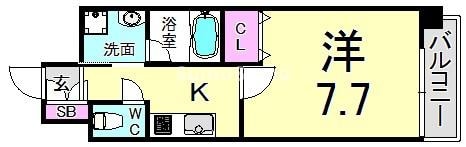 兵庫駅 徒歩8分 12階の物件間取画像