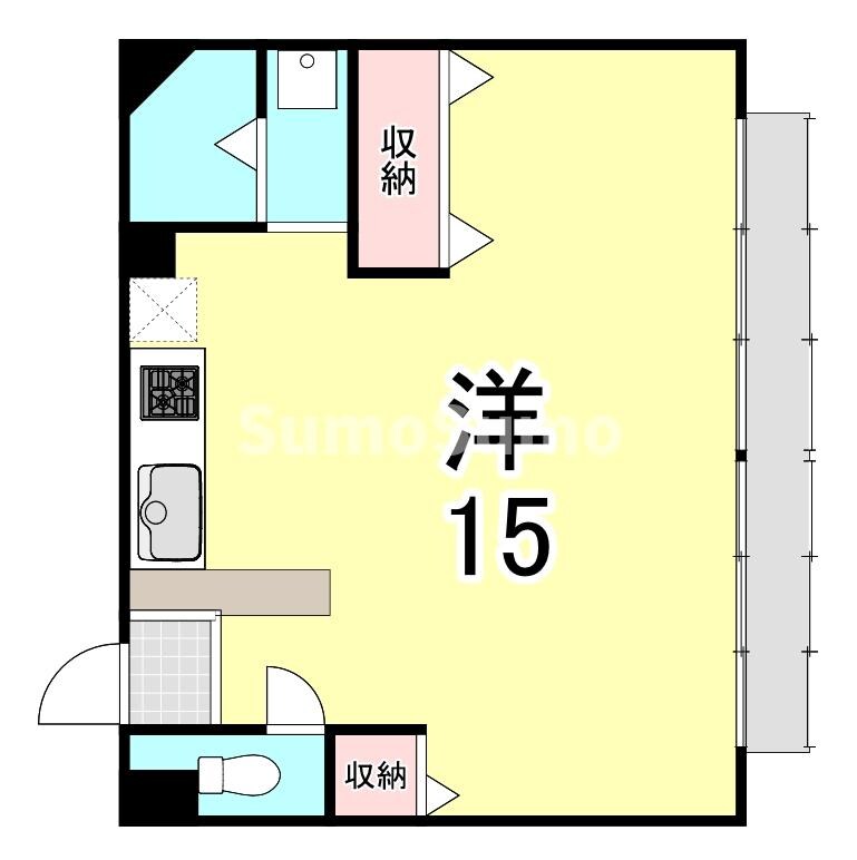 甲子園口駅 徒歩1分 4階の物件間取画像