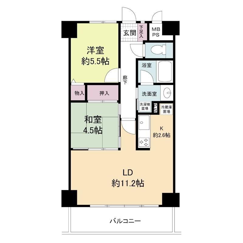 新長田駅 徒歩15分 3階の物件間取画像