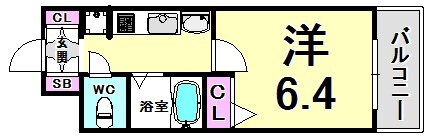 新開地駅 徒歩1分 4階の物件間取画像