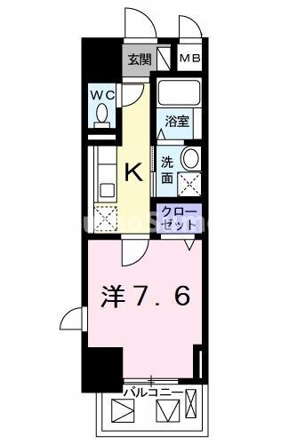 クラシェス新長田の物件間取画像