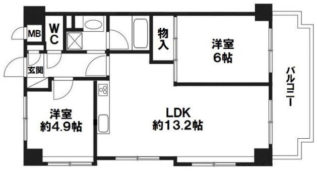 大倉山駅 徒歩7分 3階の物件間取画像