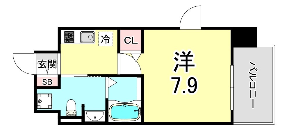 兵庫駅 徒歩2分 3階の物件間取画像