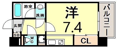 神戸駅 徒歩7分 12階の物件間取画像