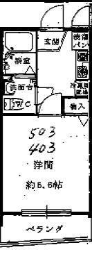 創土ハイツの物件間取画像