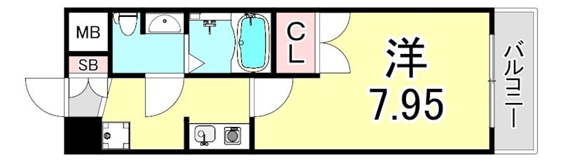 西宮駅 徒歩1分 3階の物件間取画像