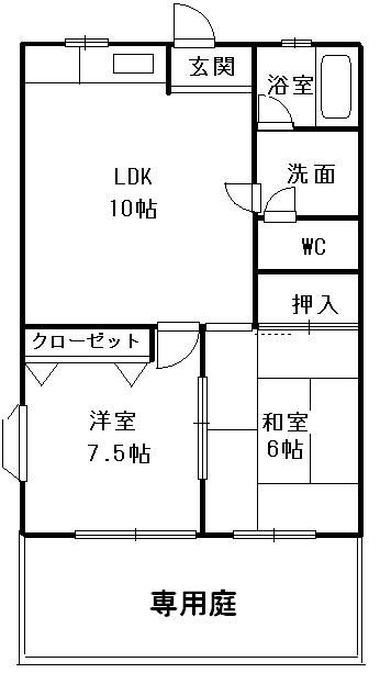 長田駅 徒歩14分 1階の物件間取画像