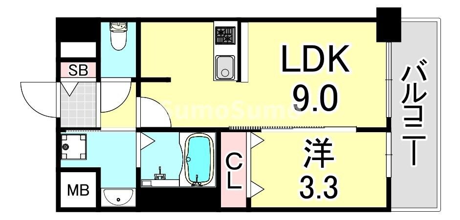 兵庫駅 徒歩13分 7階の物件間取画像