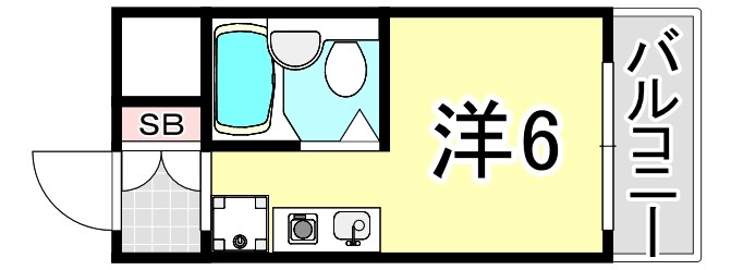 門戸厄神駅 徒歩7分 2階の物件間取画像