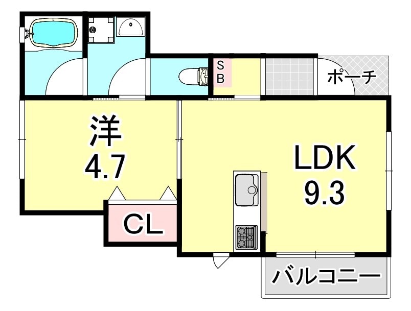 セイントエスペランサ月見山の物件間取画像