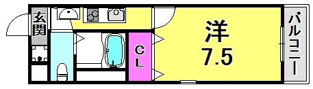 B-RISE元町の物件間取画像