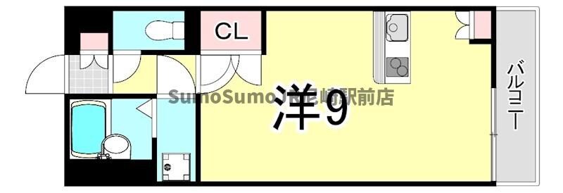 御影駅 徒歩9分 3階の物件間取画像