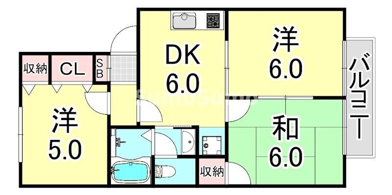 西代駅 徒歩3分 1階の物件間取画像