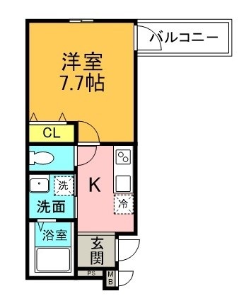 鳴尾・武庫川女子大前駅 徒歩9分 1階の物件間取画像