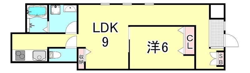 ローランド甲子園の物件間取画像