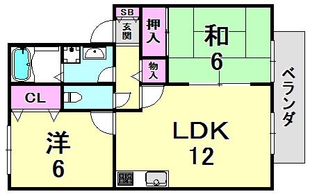 門戸厄神駅 徒歩28分 2階の物件間取画像