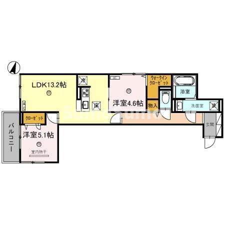 住吉駅 徒歩3分 3階の物件間取画像