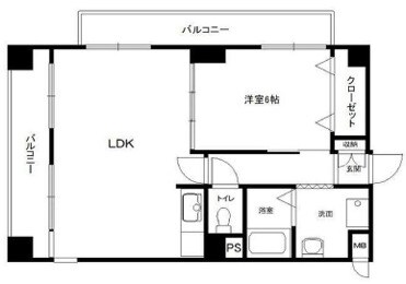 摩耶駅 徒歩1分 4階の物件間取画像