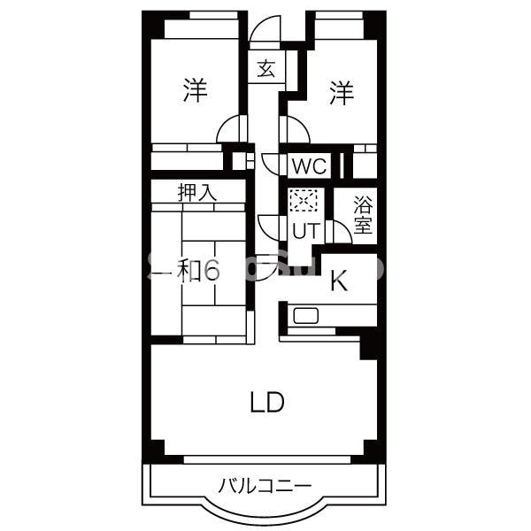 長田駅 徒歩14分 4階の物件間取画像