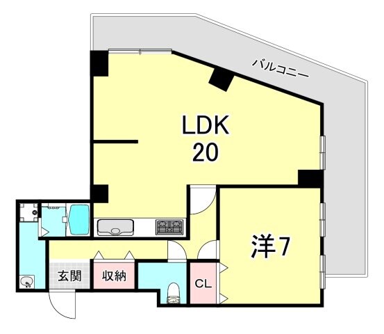 新神戸駅 徒歩11分 3階の物件間取画像