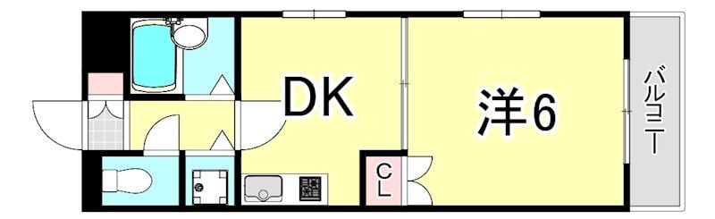 摂津本山駅 徒歩7分 4階の物件間取画像