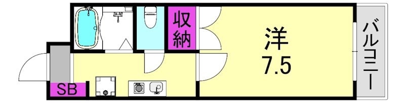 夙川駅 徒歩10分 1階の物件間取画像