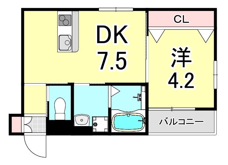 グランメール芦屋南宮町の物件間取画像